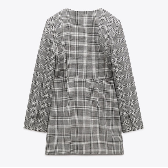 NEW! Zara Plaid Blazer Dress - Picture 2 of 13
